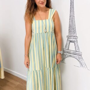 Vestido Largo de Rayas | Fresco, Elegante y Cómodo